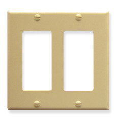 ICC Cabling Products: IC107DFDIV 2 Gang Decora Faceplate