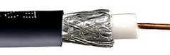 Cabling Plus:  Black RG6 Quad Shield Coaxial Cable