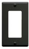 ICC Cabling Products IC107DFSBK Black Decora Single Gang Faceplate 