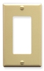 ICC Cabling Products IC107DFSIV Ivory Decora Single Gang Faceplate