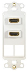 ICC Cabling Products: IC107DDHWH Dual HDMI Decora Insert