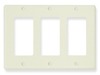 ICC Cabling Products IC107DFTAL Almond 3 Gang Decora Faceplate