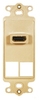 ICC IC107DH2IV Ivory HDMI Decora Insert with 2 Blank Ports