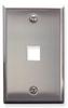 ICC IC107SF1SS Single Gang 1 Port Stainless Steel Wall Plate 