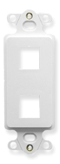 ICC Cabling Products: IC107DI2WH 2 Port Decora Insert