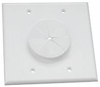 Midlite: 2GWH-GR2 Double Gang Wall Plate 
