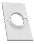Midlite: 1GSWH Single Gang Splitport Wall Plate 