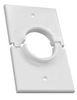 Midlite 1GSWH Single Gang Splitport Low Voltage Cable Wall Plate White    
