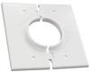 Midlite 2GSWH Single Gang Splitport Low Voltage Cable Wall Plate White    