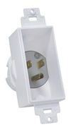 Midlite: 4642-W Recessed Decora Power Inlet