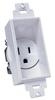 Midlite 4641-W Recessed Decora 125V 15 Amp Power Receptacle White    