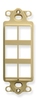 ICC IC107DI6IV High Density Ivory 6 Port Decora Insert