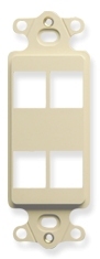 ICC Cabling Products: IC107DI4IV 4 Port Decora Insert
