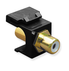 ICC Cabling Products: IC107B6GBK RCA Keystone Jack