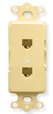 ICC Cabling Products: IC630DD6IV Dual Voice Decora Insert