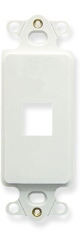 ICC Cabling Products: IC107DI1WH 1 Port Decora Insert