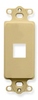 ICC Cabling Products IC107DI1IV Ivory 1 Port Decora Insert   