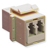 ICC IC107LC2IV Ivory LC Duplex Fiber Keystone Adapter Module
