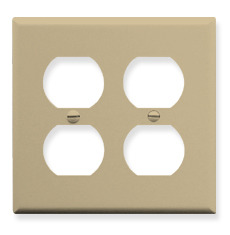 ICC Cabling Products: IC106FP4IV 4 Port Electrical Faceplate