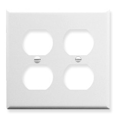 ICC Cabling Products: IC106FP4WH 4 Port Electrical Faceplate