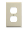 ICC IC106FP2AL Almond 2 Port Single Gang Electrical Faceplate 