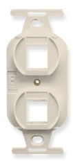 ICC Cabling Products: IC107DPIAL Almond 2 Port Electrical Insert  