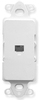 ICC IC630DI6WH White Decora Insert with Integrated RJ11 Voice Jack
