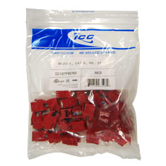 ICC Cabling Products: IC107F6CRD HD Cat 6 Keystone Jack 25 Pack 