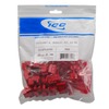 ICC IC107L6CRD EZ Cat 6 Modular Keystone Jack 25 Pack Red