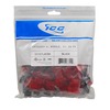 ICC IC107L6CBK EZ Cat 6 Modular Keystone Jack 25 Pack Black