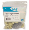 ICC IC107E5CIV Ivory Cat5e EZ Modular Keystone Jack 25 Pack