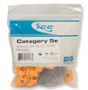 ICC IC107E5COR Orange Cat5e EZ Modular Keystone Jack 25 Pack