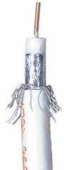 Cabling Plus:  White Plenum Rated RG6 Coaxial Cable 