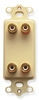 ICC ICRDSDBPIV Ivory Decora Insert with 4 Speaker Binding Posts