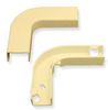 ICC ICRW33EBIV 1 1/4 Ivory Raceway Flat 90 Degree Elbow and Base