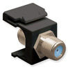 ICC IC107B9FBK Black Nickel Plated 3 GHz F Connector Keystone Jack
