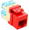 ICC IC1078F5RD High Density Cat5e Modular Keystone Jack Red