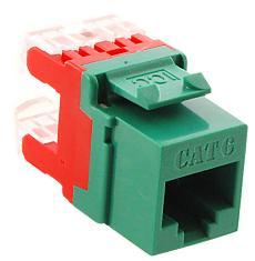 ICC Cabling Products: IC1078F6GN HD Cat 6 Keystone Jack
