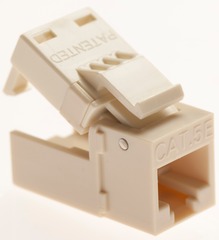 Platinum Tools: 705AL-1 Almond Keystone Cat5e EZ-SnapJack 10 Pack