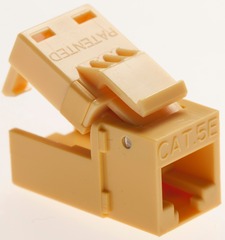 Platinum Tools: 705YL-1 Yellow Keystone Cat5e EZ-SnapJack 10 Pack