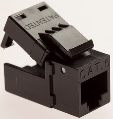 Platinum Tools: 706BK-1 Black Keystone Cat6 EZ-SnapJack 10 Pack