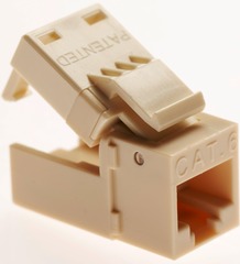Platinum Tools: 706AL-4C Almond Keystone Cat6 EZ-SnapJack 4 Pack