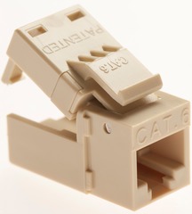 Platinum Tools: 706IV-4C Ivory Keystone Cat6 EZ-SnapJack 4 Pack
