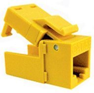 Platinum Tools: 706YL-4C Yellow Keystone Cat6 EZ-SnapJack 4 Pack