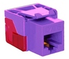 ICC IC1078L6PR EZ Cat 6 Modular Keystone Jack Purple