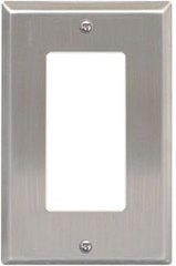 ICC Cabling Products: IC107DFSSS Single Gang Stainless Steel Decorex Faceplate 