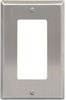 ICC IC107DFSSS Single Gang Stainless Steel Decorex Faceplate 