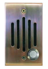 Channel Vision: IU-0262C Antique Copper Single Gang Door Unit