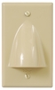 ICC IC640BSSIV Ivory Single Gang Bulk Nose Cable Plate  