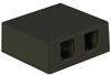 ICC IC107SB2BK Black 2 Port Surface Mount Box    